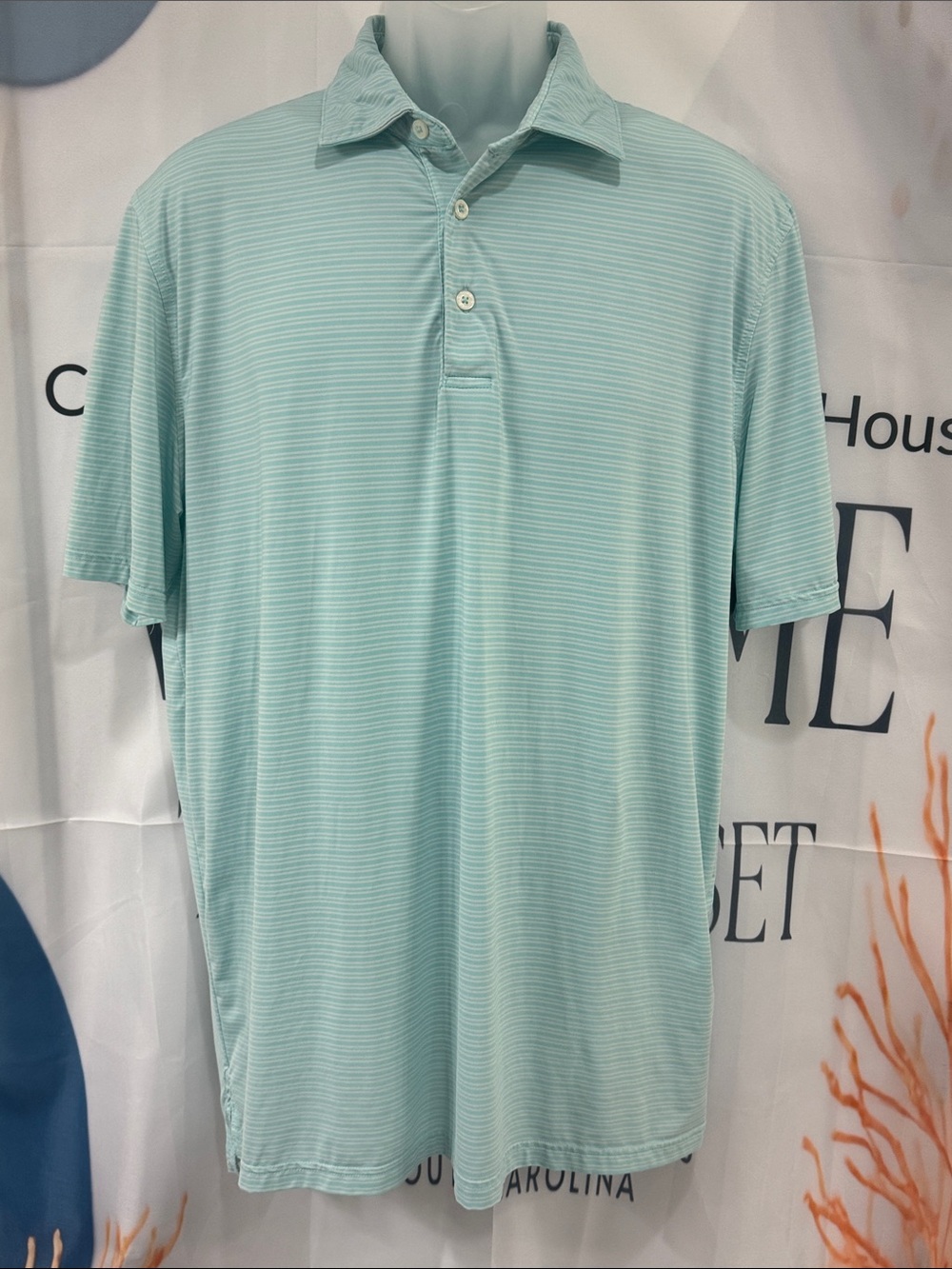 Men’s Southern Tide Meadowbrook Stripe Performance Polo Brrreeze